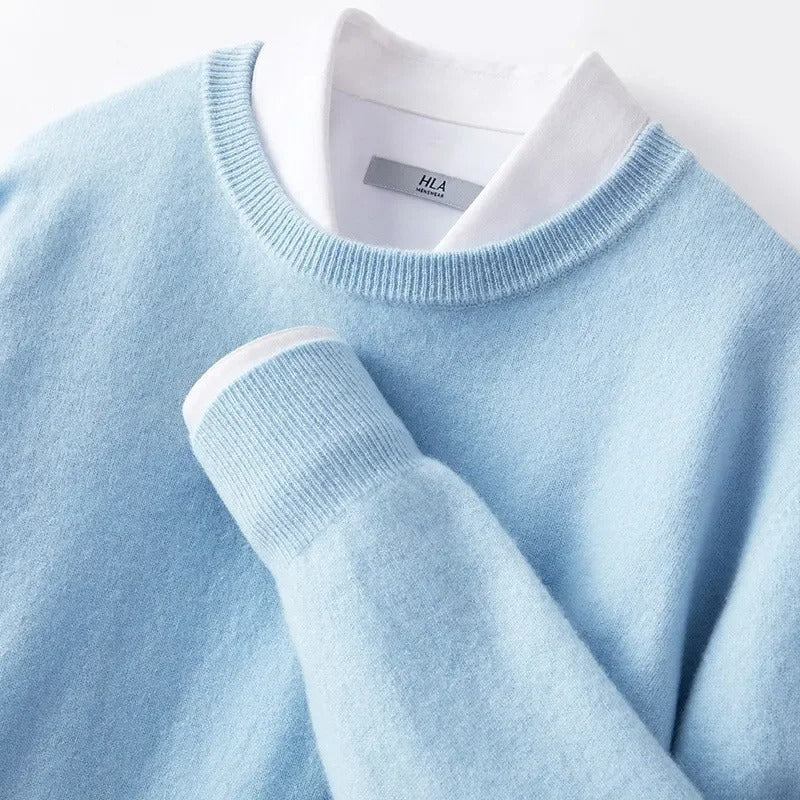 Pull en laine luxueux pour hommes | Simple et doux