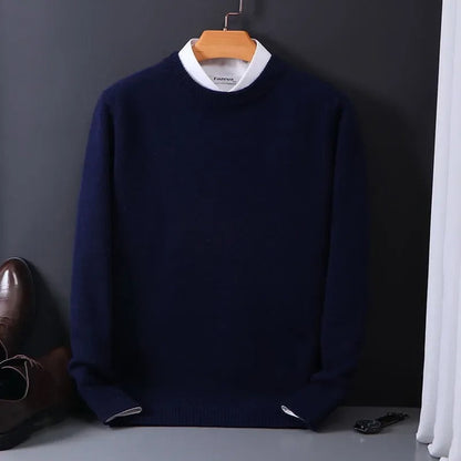 Pull en laine luxueux pour hommes | Simple et doux