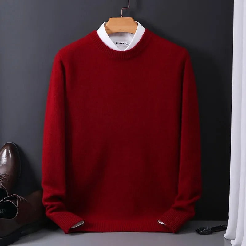 Pull en laine luxueux pour hommes | Simple et doux