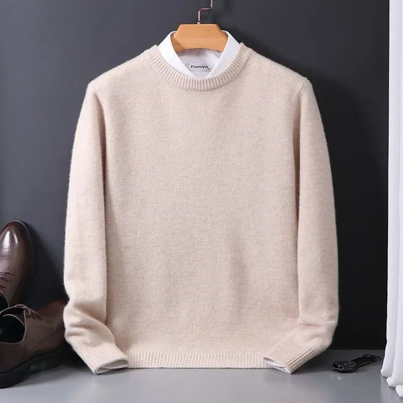 Pull en laine luxueux pour hommes | Simple et doux