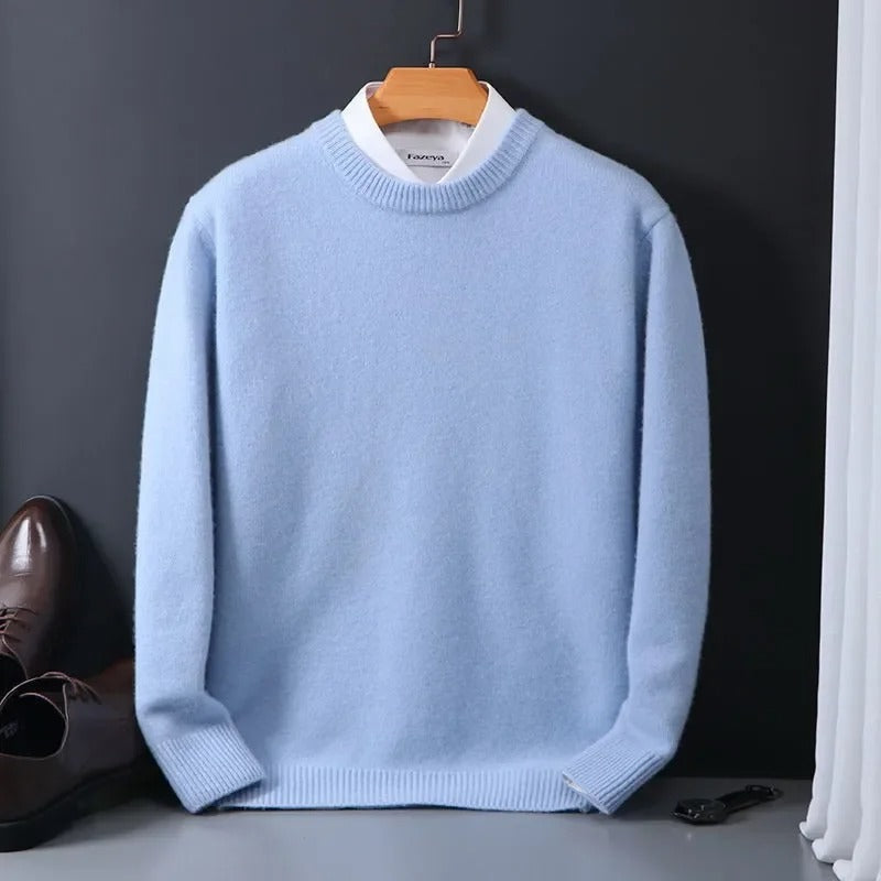 Pull en laine luxueux pour hommes | Simple et doux
